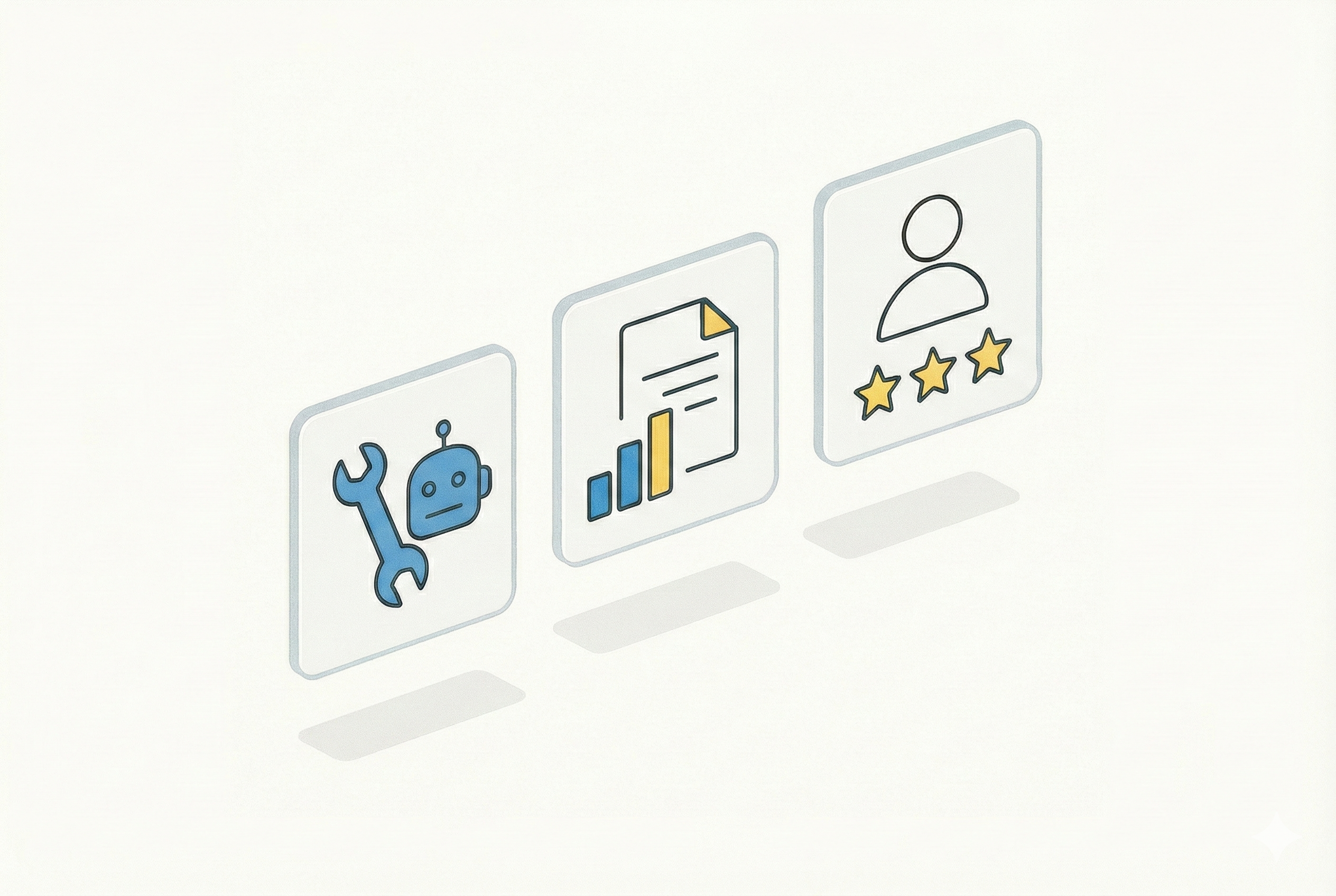 Graphic showing AI services